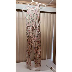 H&M FLORAL JUMP SUIT GIRLS SIZE 6Y